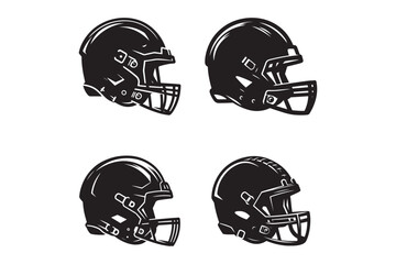 Football helmet silhouette