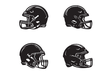 Football helmet silhouette
