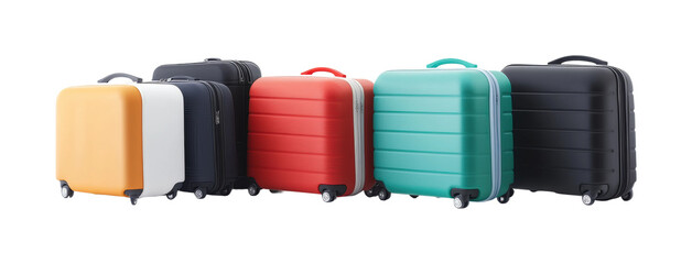 Luggage display store product indoor isolated on transparent background