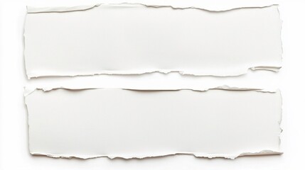 Fototapeta premium Ripped Torn Paper Sheets with Uneven Edges for Background Design