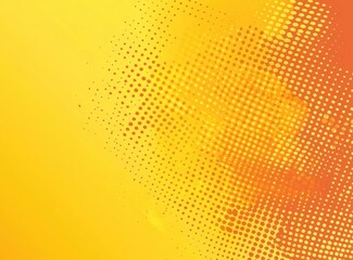 Abstract Yellow Orange Dotted Pattern Background