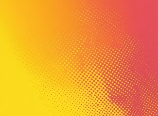 Abstract Yellow and Red Dotted Pattern Background
