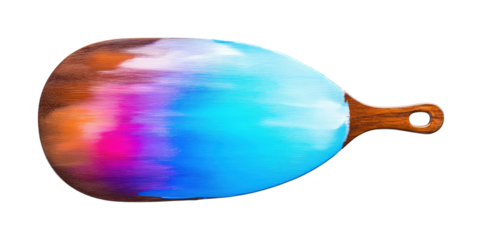 Colorful creation paddle studio abstract isolated on transparent background