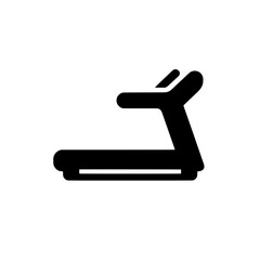 Treadmill Icon: A sleek, minimalist illustration of a treadmill, perfect for websites, apps, and presentations.