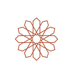 islamic arab oriental icon. Mandala svg icon.