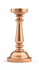 Fototapeta premium Elegant Copper Candle Holder with Classic Design and Unique Shine