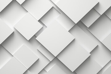 Fototapeta premium Minimalist white presentation background with high fidelity elements abstract design digital art studio setting aesthetic viewpoint