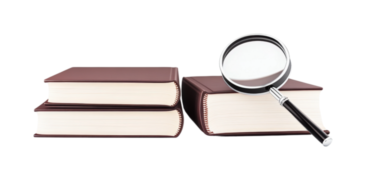 Study room for academic exploration isolated on transparent background