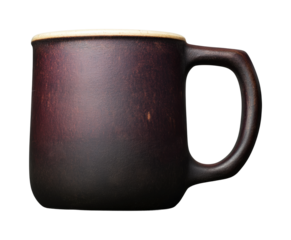 Ceramic mug studio product isolated on transparent background