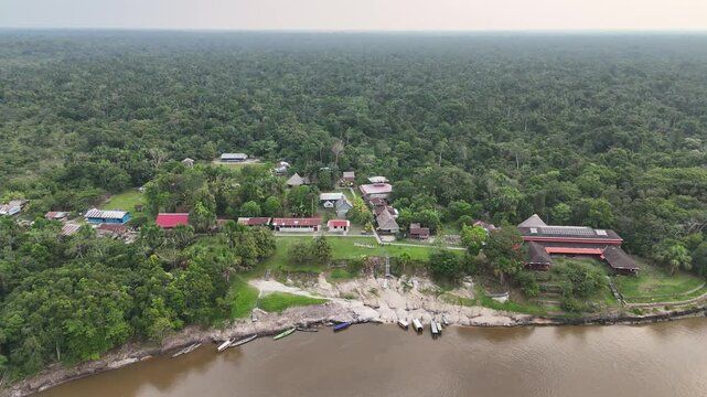 Paisaje Playa Selva Bosque Rio Iquitos Amazonas