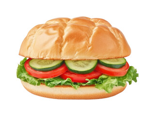 Veggie sandwiches fresh kitchen cuisine isolated on transparent background