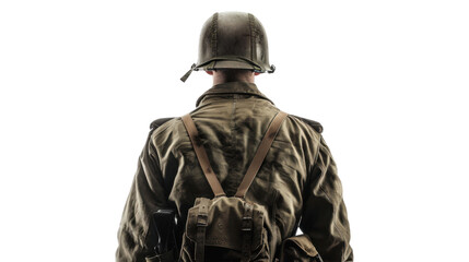 Obraz premium Soldier on transparent background
