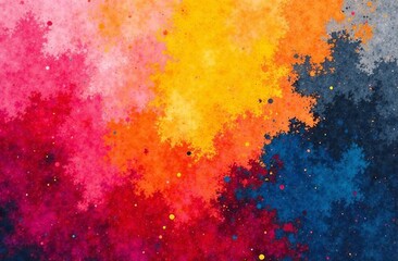 Fototapeta premium Abstract background stain colorful paint spots acrylic watercolor. AI Generative