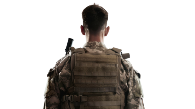 Soldier on transparent background