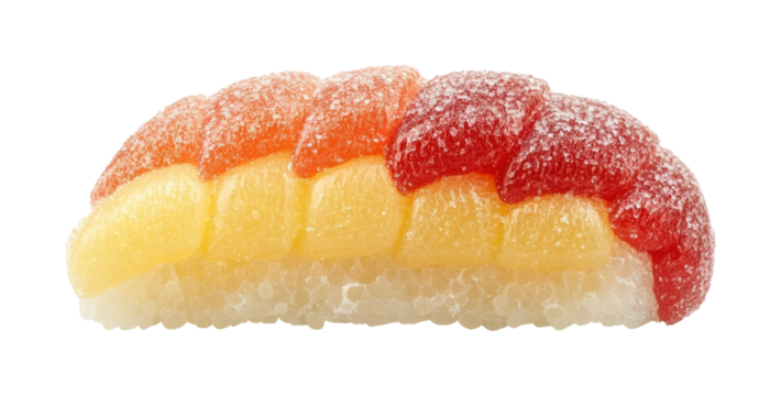 Sushi dessert colorful kitchen treats isolated on transparent background - Powered by Adobe