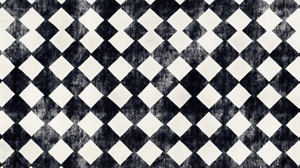 Grunge Checkered Pattern Background Texture