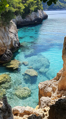 
Serene beaches with clear blue water