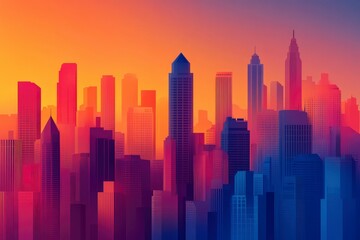 Fototapeta premium Vibrant cityscape visuals for your creative projects.