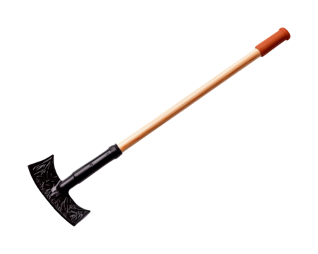 Outdoor gardening hoe cultivation tips isolated on transparent background