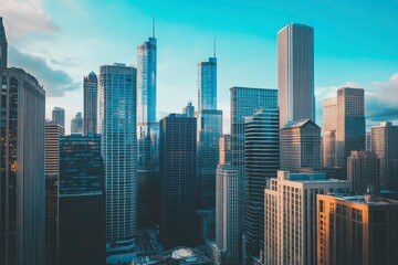 Fototapeta premium Vibrant cityscape visuals for your creative projects.