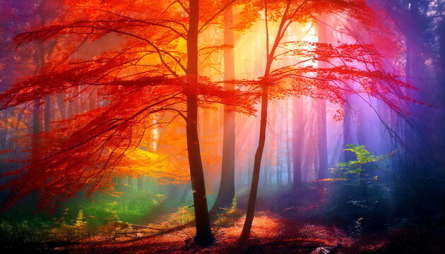 Bunter Wald