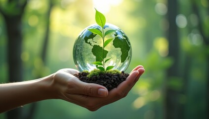 corporate concept to invest in the environment social and governance. Cooperation of organization environment for charity and support Environmental technology concept for Sustainable development goals
