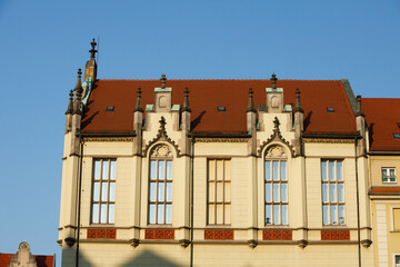 Obraz premium Architecture in the center of Wroclaw, Poland