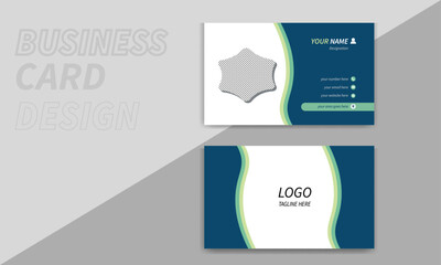 Modern and clean business card and abstract simple creative professional business card template design ,corporate visiting card, name card, card design template in geometric double side design