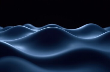 Obraz premium Abstract Wave Patterns on Black Background