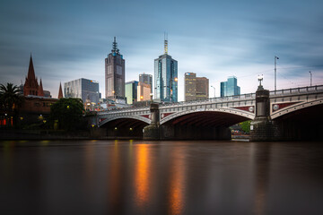 Fototapeta premium skyline of melbourne, victoria, australia