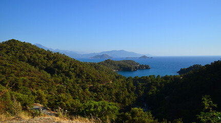 Red Island and Surrounding Islands off the coast of Fethiye, Turkey