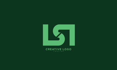 LSQ SQL LQ Abstract initial monogram letter alphabet logo design