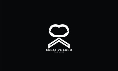 MUA MUN NUMA Abstract initial monogram letter alphabet logo design