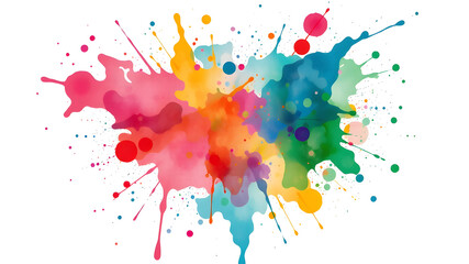  Colorful paint splash. colorful background design. Colorfull stain and splash, splat messy, inkblot splashing