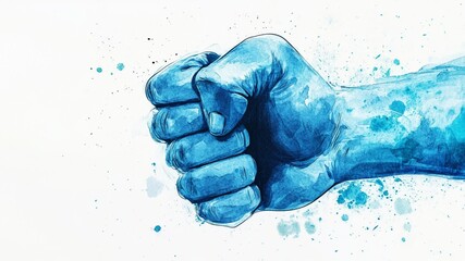 hand in water
