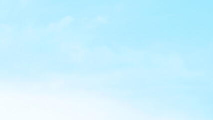 Blue pastel sky with white fluffy cloud. Cumulus clouds background. Cloudscape morning sky. The concepts of freedom of life, never give up and positive though energy.