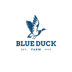 Obraz premium Blue Duck Logo Royalty-Free Images