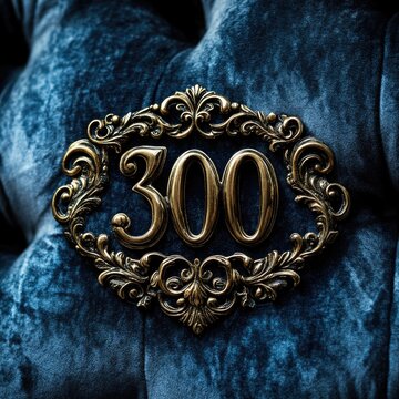 Gold 300th Anniversary Pin
