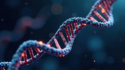 Genetic research and Biotech science Concept.