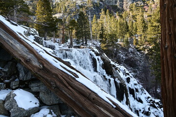 waterfall in the mountains