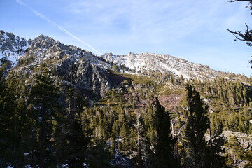 mountain landscape with blue sky