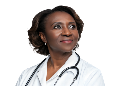 Thoughtful healthcare professional