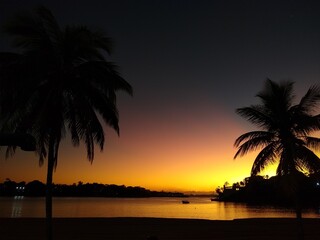 Obraz premium sunset on the beach