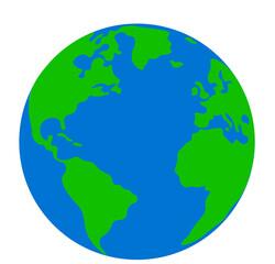 planet earth globe vector illustration