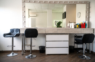 Makeup artist and hairdresser's office