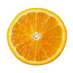 Orange on a white background, cut out. Orange juice, zest