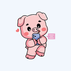 Liong Phone Chatting