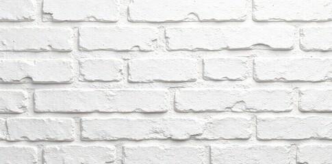 Obraz premium Crisp white brick wall, perfect clean backdrop, stock photo, bright, structure