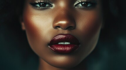 Fototapeta premium Modern portrait of woman with contouring makeup