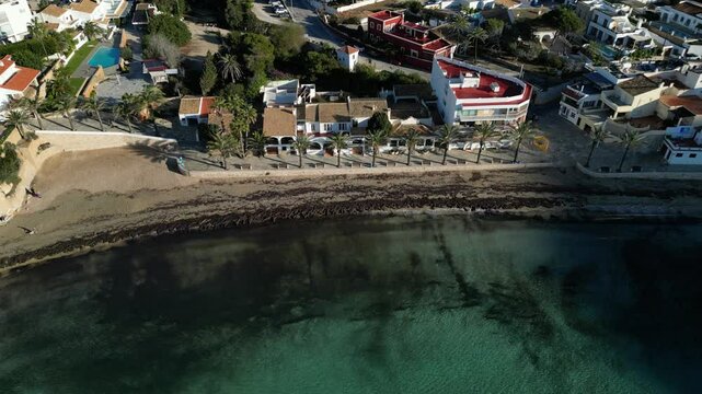 Vistas aereas con dron de Moraia, litoral,costa, mar mediterraneo, en Alicante (Espa&ntilde;a)